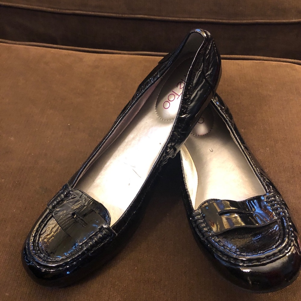 Me Too! Black Flat Loafers
